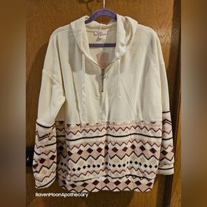 Camo VIntage Womens Hooded Warm Top
